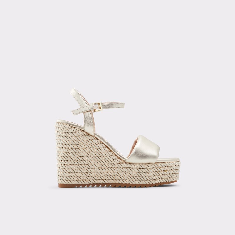 Aldo sandale na punu petu JEIGH LEA METALLIC - žuta 1