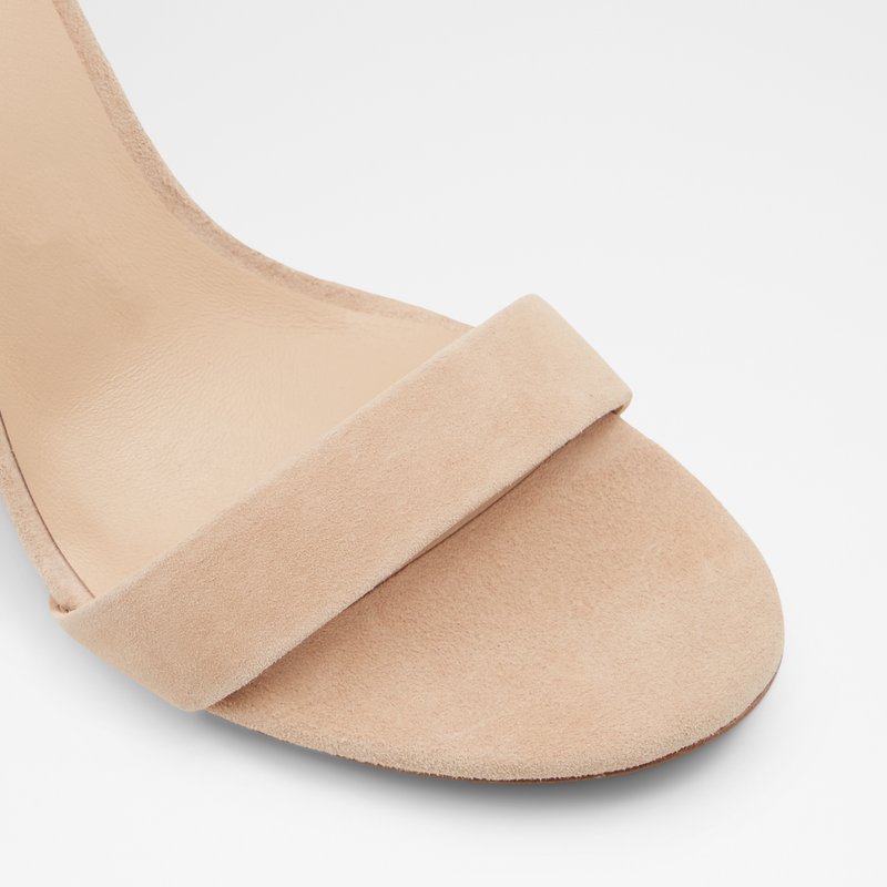 Aldo sandale na visoku petu JERECLY LEA SUEDE - smeđa 5