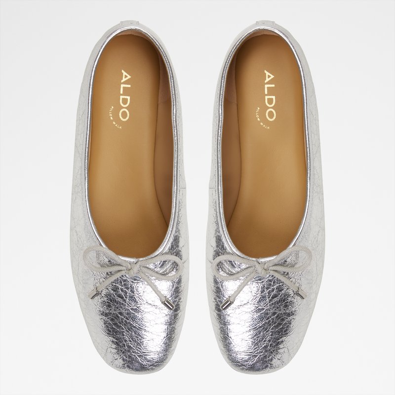 Aldo balerinke JOSELIE LEA CRINKLE - srebrna 5