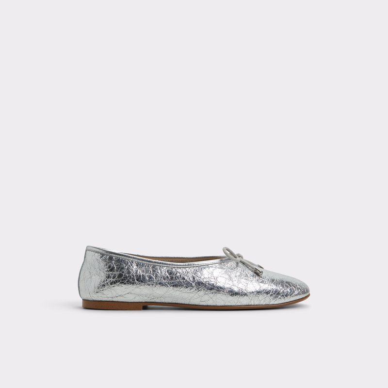 Aldo balerinke JOSELIE LEA CRINKLE - srebrna 1