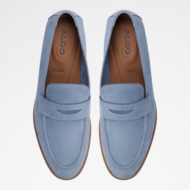 Aldo muške kožne mokasinke JOURNEY LEA NUBUCK - plava 5