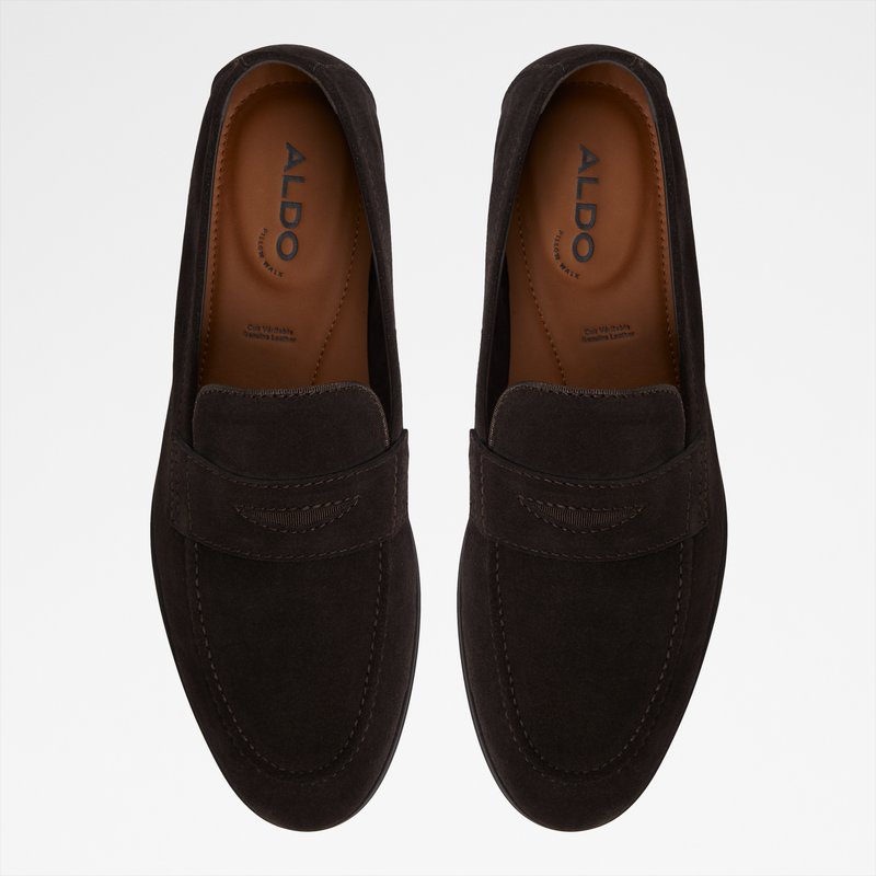 Aldo muške kožne mokasinke JOURNEY LEA SUEDE - smeđa 6