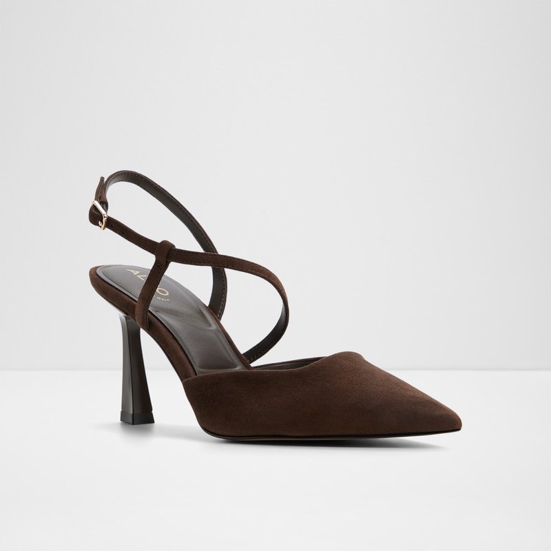 Aldo cipele na srednje visoku petu JULEZ LEA SUEDE - smeđa 4