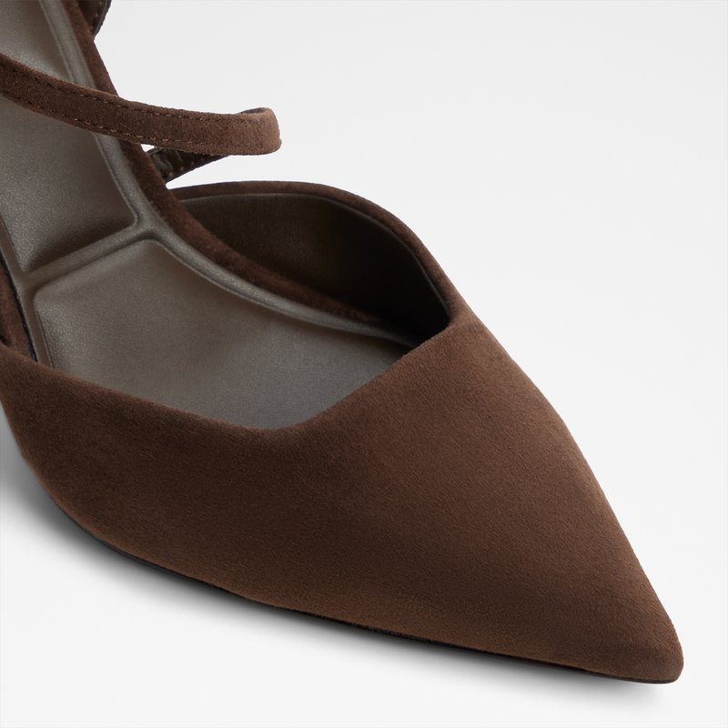 Aldo cipele na srednje visoku petu JULEZ LEA SUEDE - smeđa 6