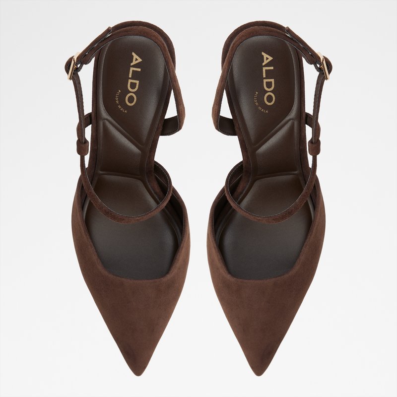 Aldo cipele na srednje visoku petu JULEZ LEA SUEDE - smeđa 5