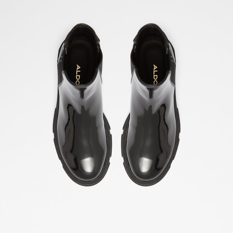 Aldo vodootporna čizma JULIKA SYN PATENT - crna 2