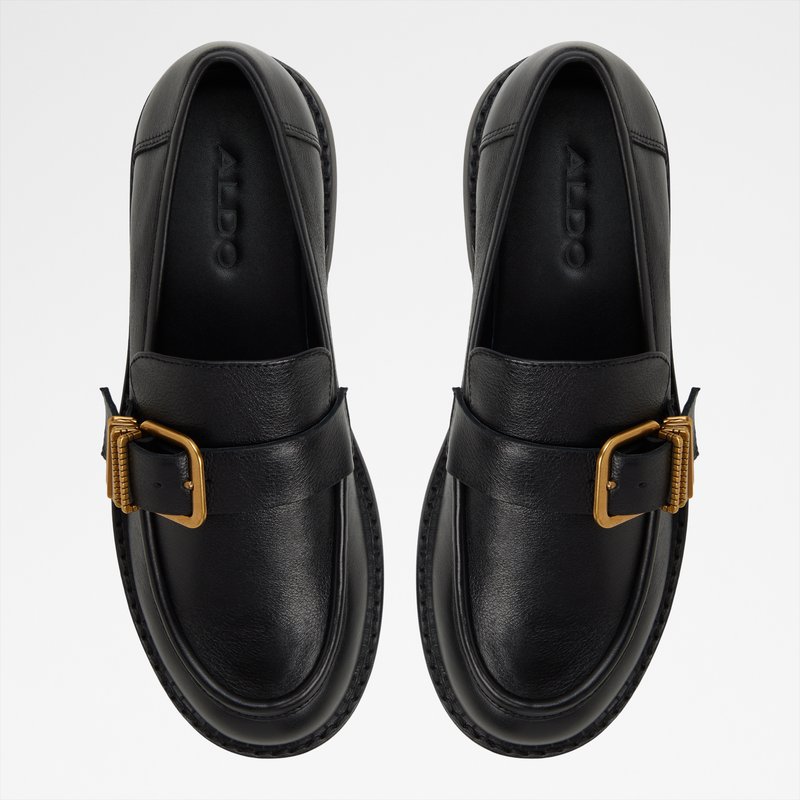 Aldo kožne mokasine KALYA LEA SMOOTH - crna 5