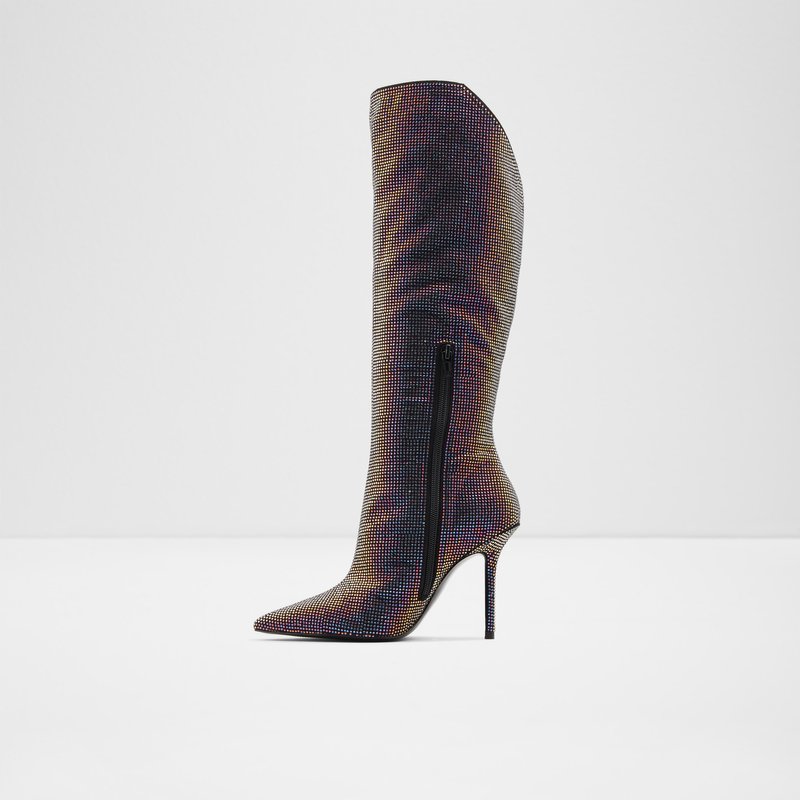 Aldo čizme do koljena KARLAH TEX SHINY - multicolor 3