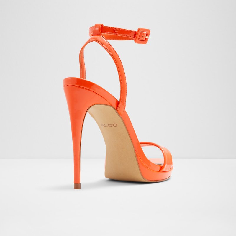 Aldo sandale na visoku petu KAT SYN PATENT - narančasta 6