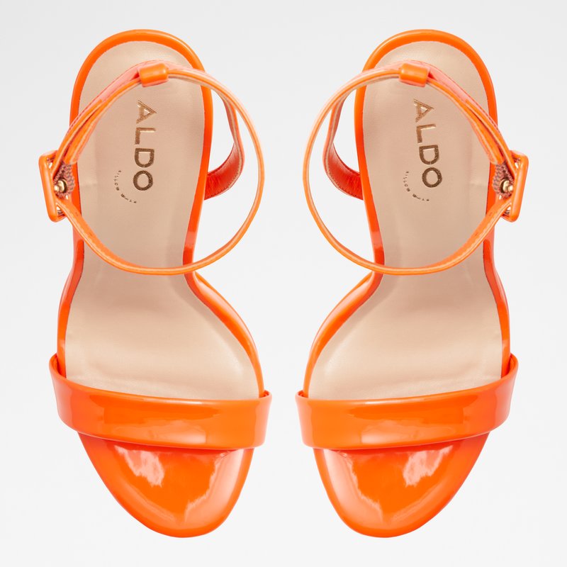 Aldo sandale na visoku petu KAT SYN PATENT - narančasta 5