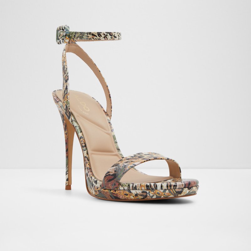 Aldo sandale na visoku petu KATELINA SYN PATENT - multicolor 3