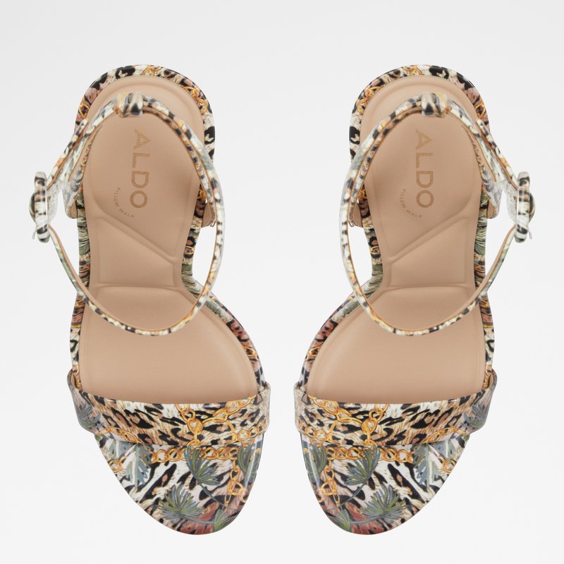 Aldo sandale na visoku petu KATELINA SYN PATENT - multicolor 5