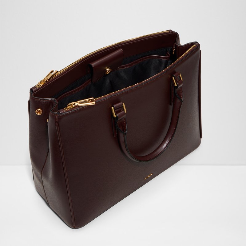Aldo satchel velika torba KATHERYN SYN MIX MAT - smeđa 4