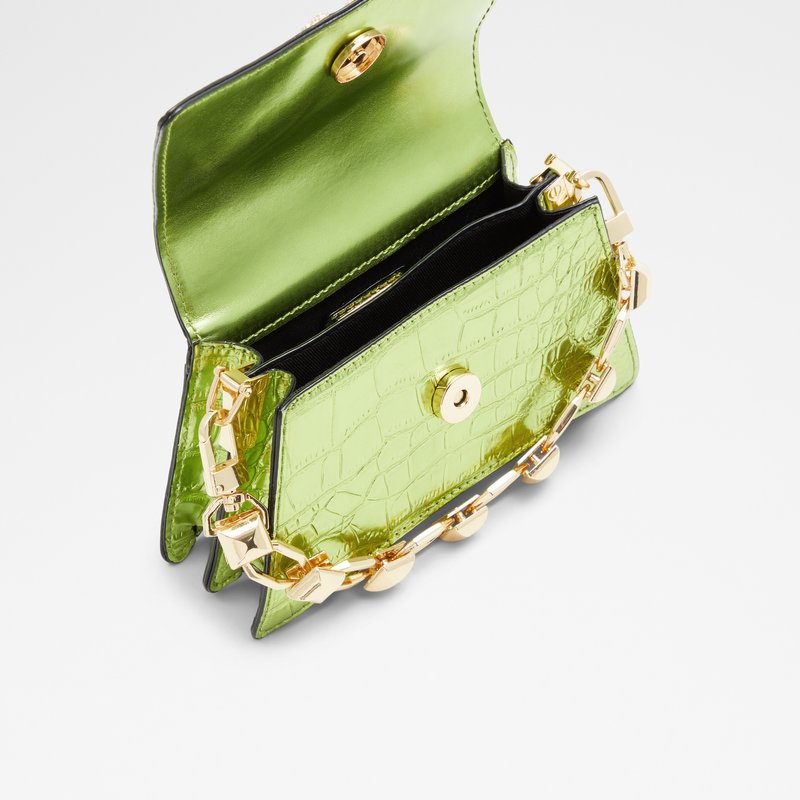 Aldo torbica za nošenje preko ramena KAZIA SYN EMB CROCO - zelena 3