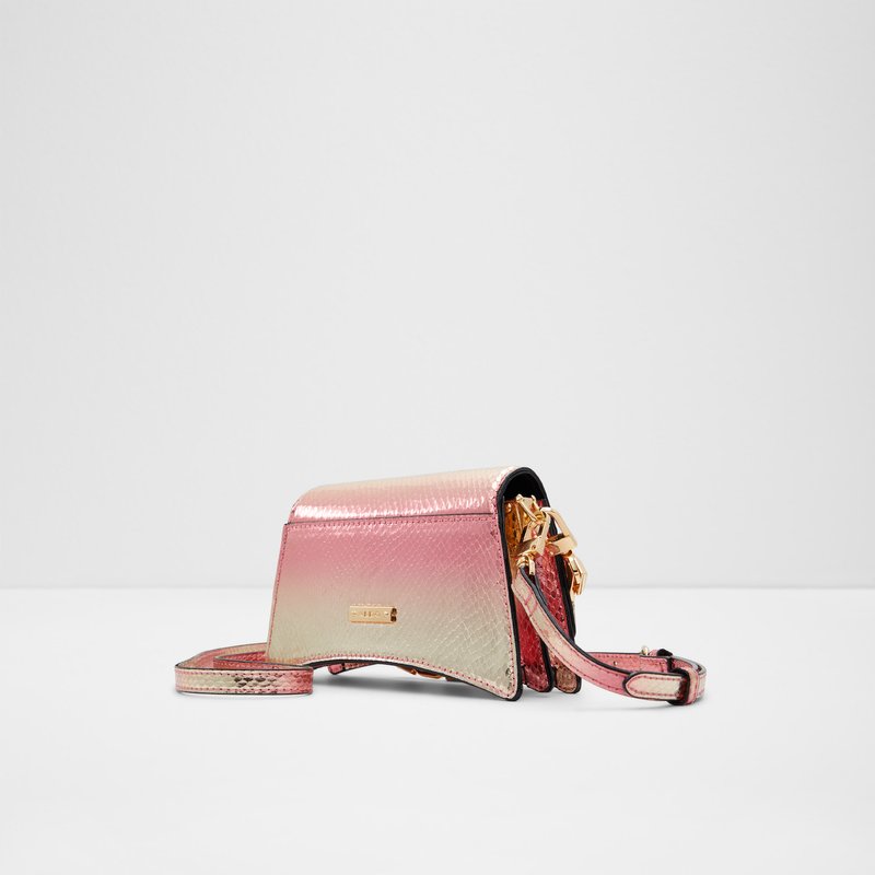Aldo torbica za nošenje preko ramena KAZIA SYN EMB SNAKE - ružičasta 2