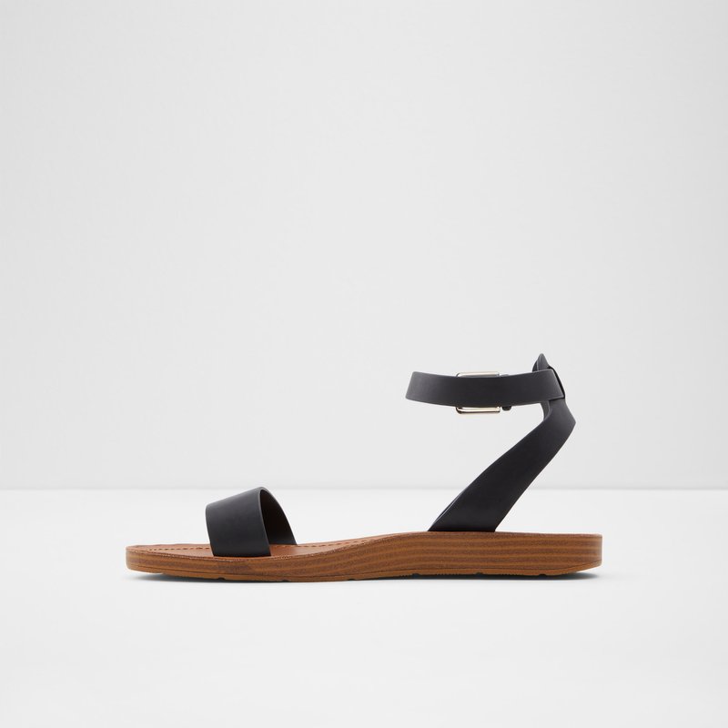 Aldo ravne sandale KEDAREDIA LEA SMOOTH - crna 3