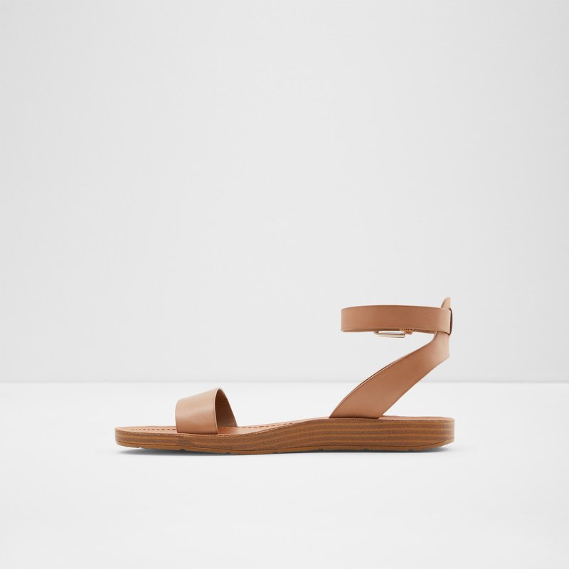 Aldo ravne sandale KEDAREDIA LEA SMOOTH - smeđa 6