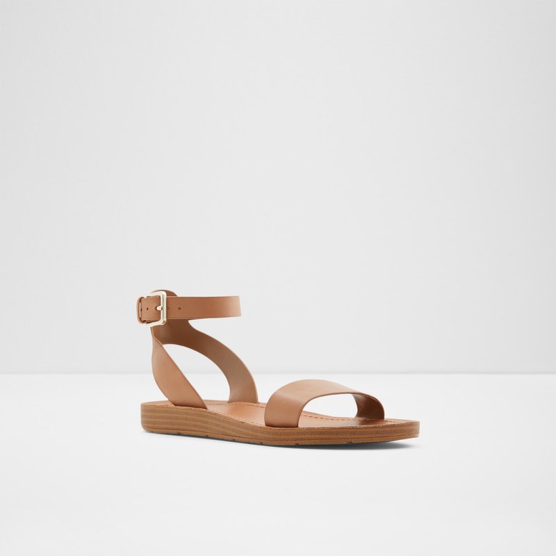 Aldo ravne sandale KEDAREDIA LEA SMOOTH - smeđa 3