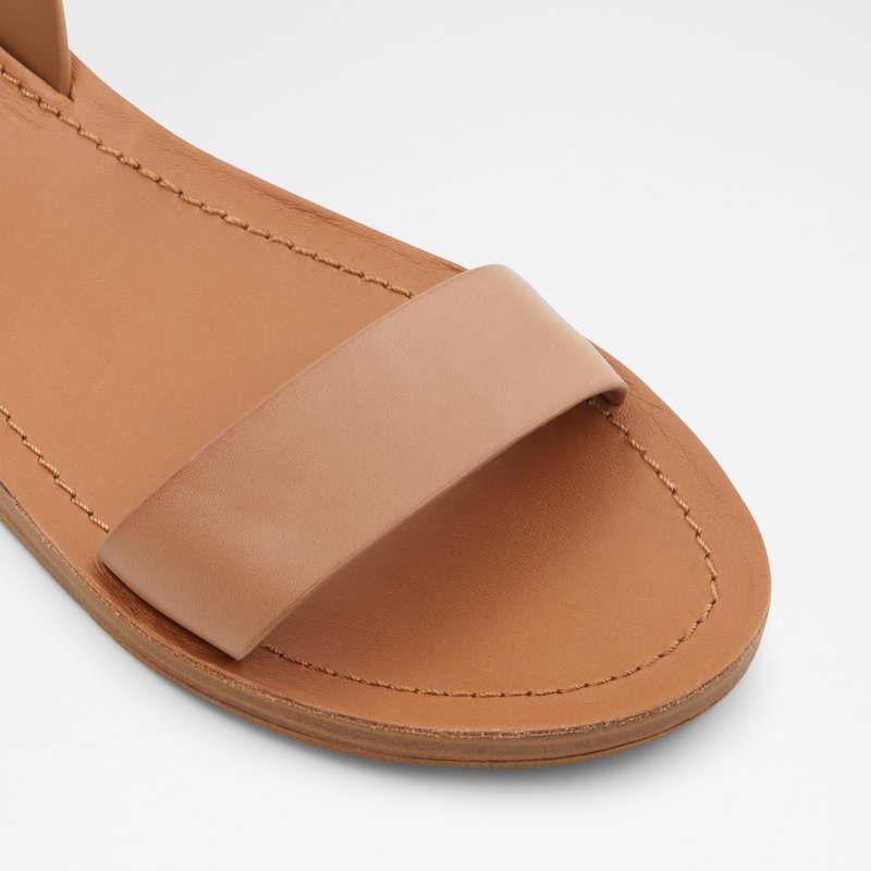 Aldo ravne sandale KEDAREDIA LEA SMOOTH - smeđa 4