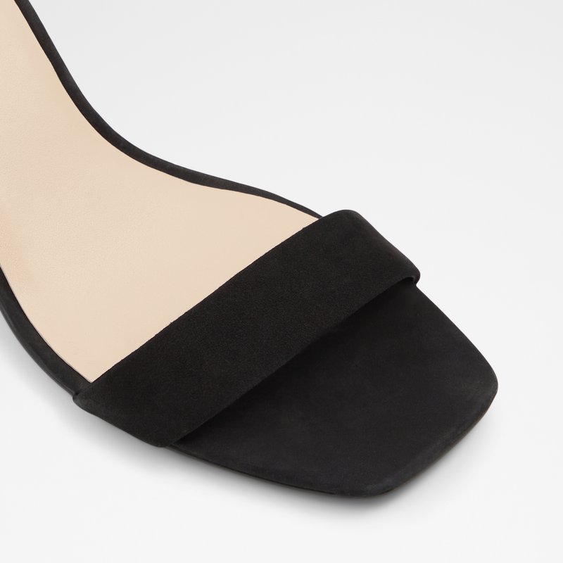 Aldo sandale na srednje visoku petu KEDEAVIEL LEA NUBUCK - crna 6