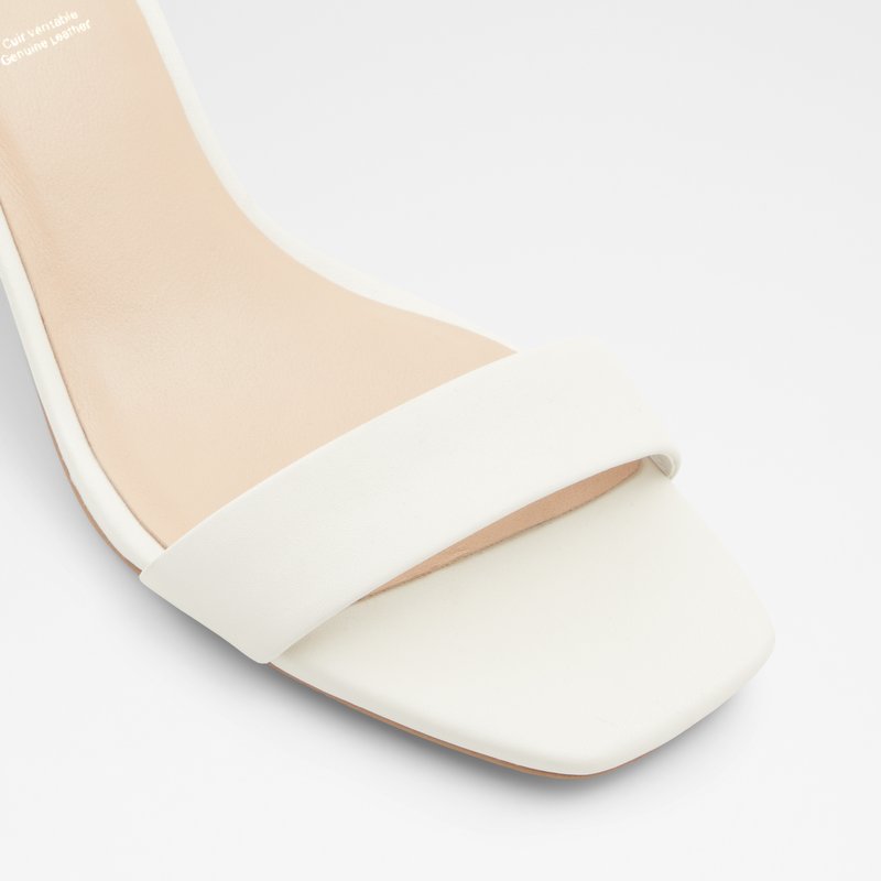 Aldo sandale na visoku petu KEDEAVIEL LEA SMOOTH - bijela 5