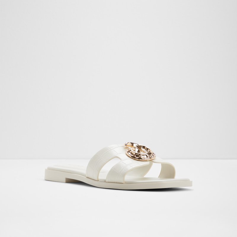 Aldo ženske natikače KHALI SYN EMB CROCO - bijela 4