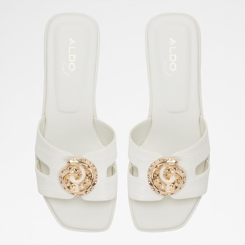 Aldo ženske natikače KHALI SYN EMB CROCO - bijela 6