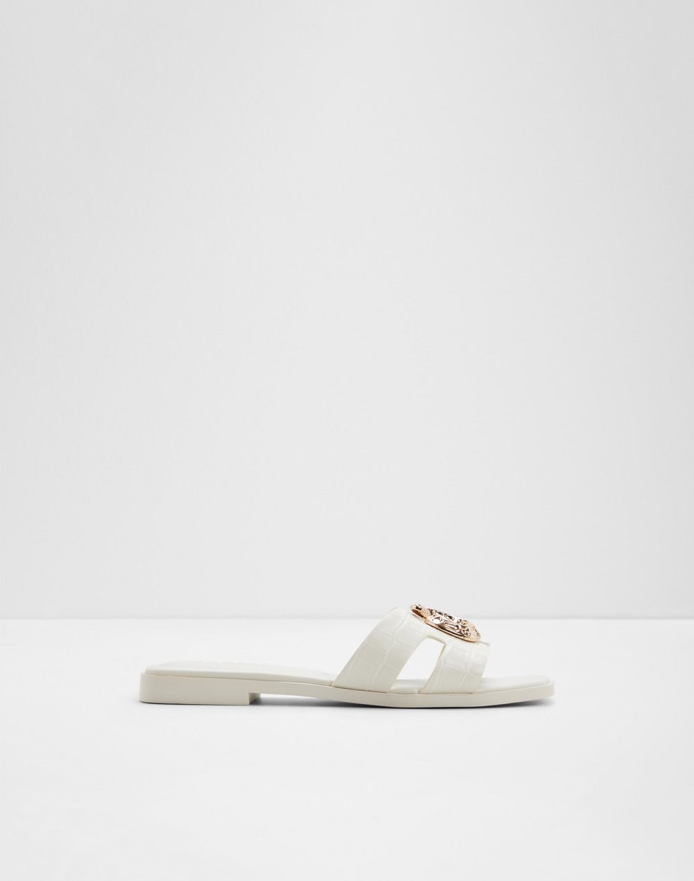 Aldo ženske natikače KHALI SYN EMB CROCO - bijela