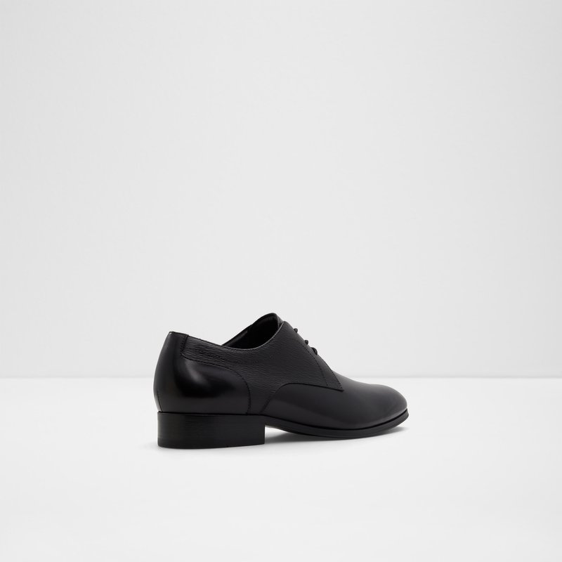 Aldo derby cipele na vezanje KINGSLEY LEA EMBOSSED - crna 6