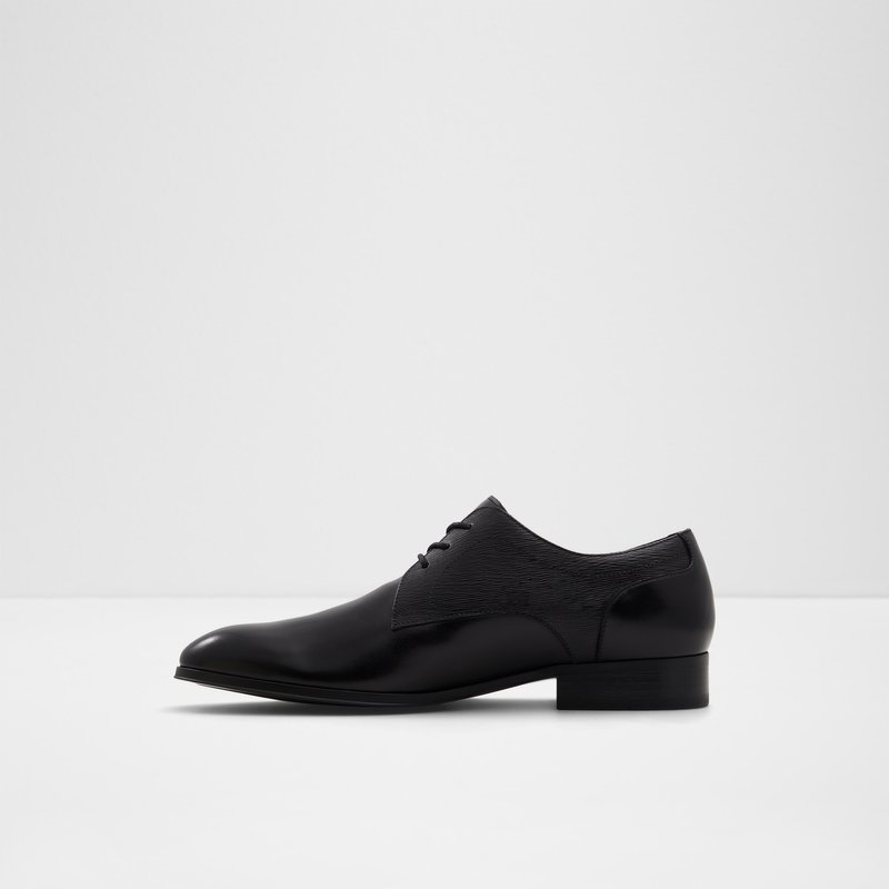 Aldo derby cipele na vezanje KINGSLEY LEA EMBOSSED - crna 2