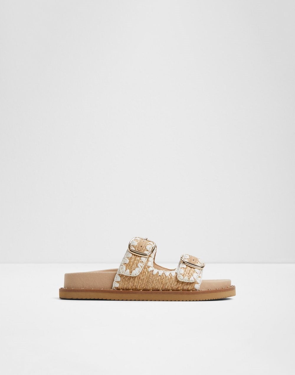 Aldo ravne natikače KRAVIS TEX RAFFIA - bijela