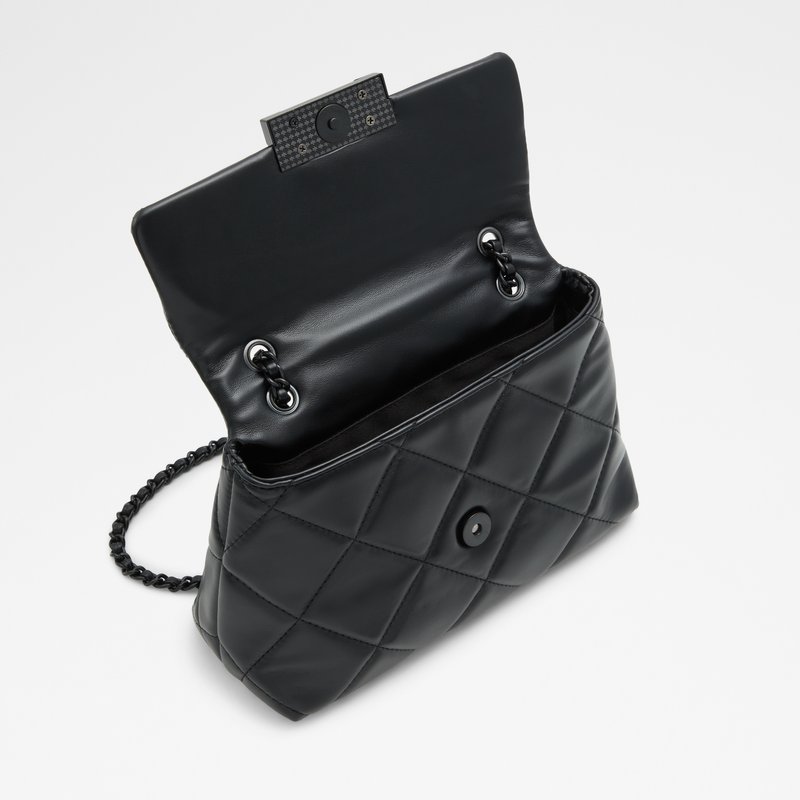Aldo torbica za nošenje na ramenu KRYSTEL SYN QUILTED - crna
