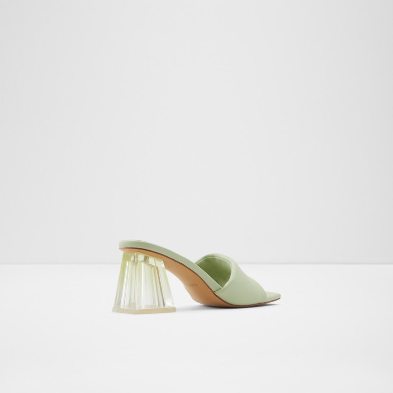 Aldo sandale na visoku petu KYLAH SYN SMOOTH - zelena 2