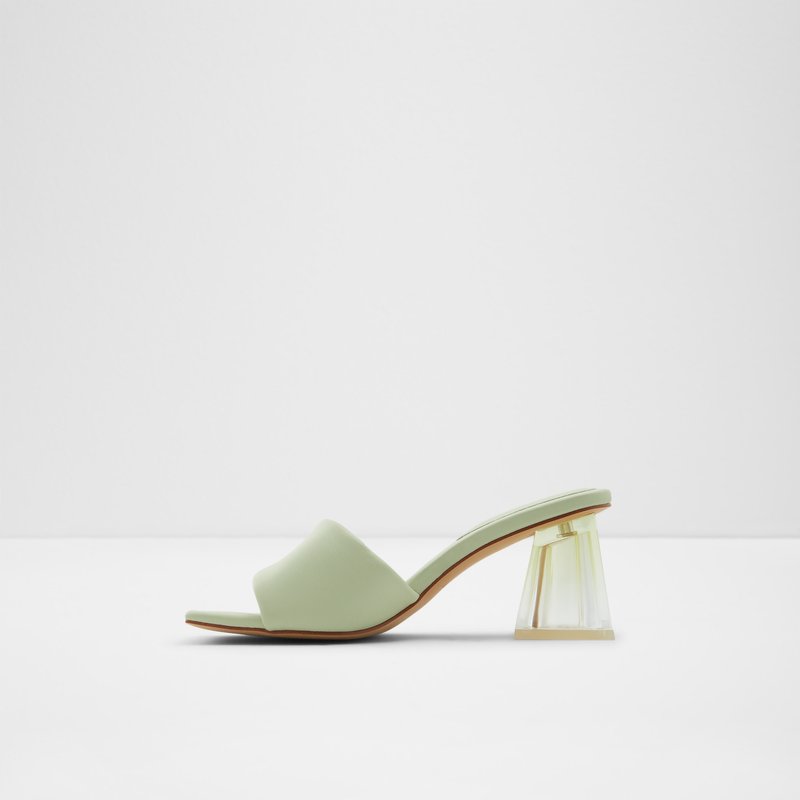 Aldo sandale na visoku petu KYLAH SYN SMOOTH - zelena 3