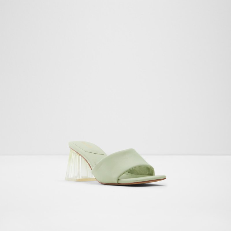 Aldo sandale na visoku petu KYLAH SYN SMOOTH - zelena 4