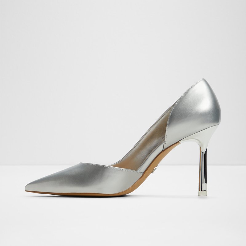Aldo cipele na srednje visoku petu LABELLA SYN METALLIC - srebrna 6