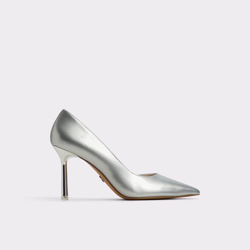 Aldo cipele na srednje visoku petu LABELLA SYN METALLIC - srebrna 1