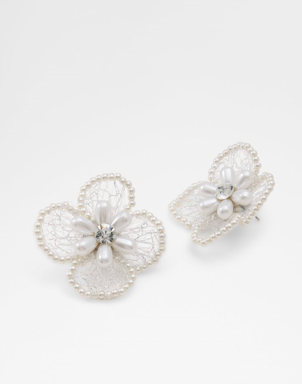 Aldo naušnice LACE - bijela