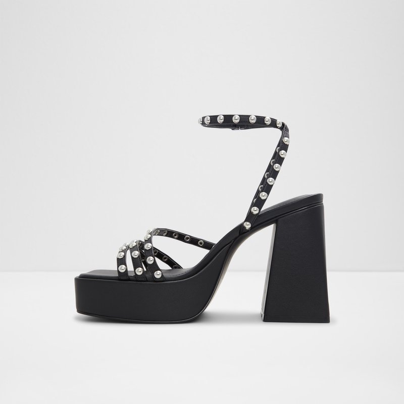Aldo sandale na visoku petu LANDABRIVER SYN SMOOTH - crna 2