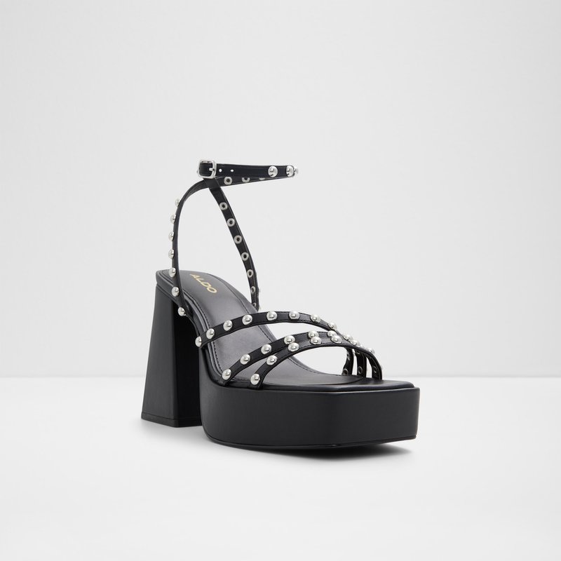 Aldo sandale na visoku petu LANDABRIVER SYN SMOOTH - crna 3