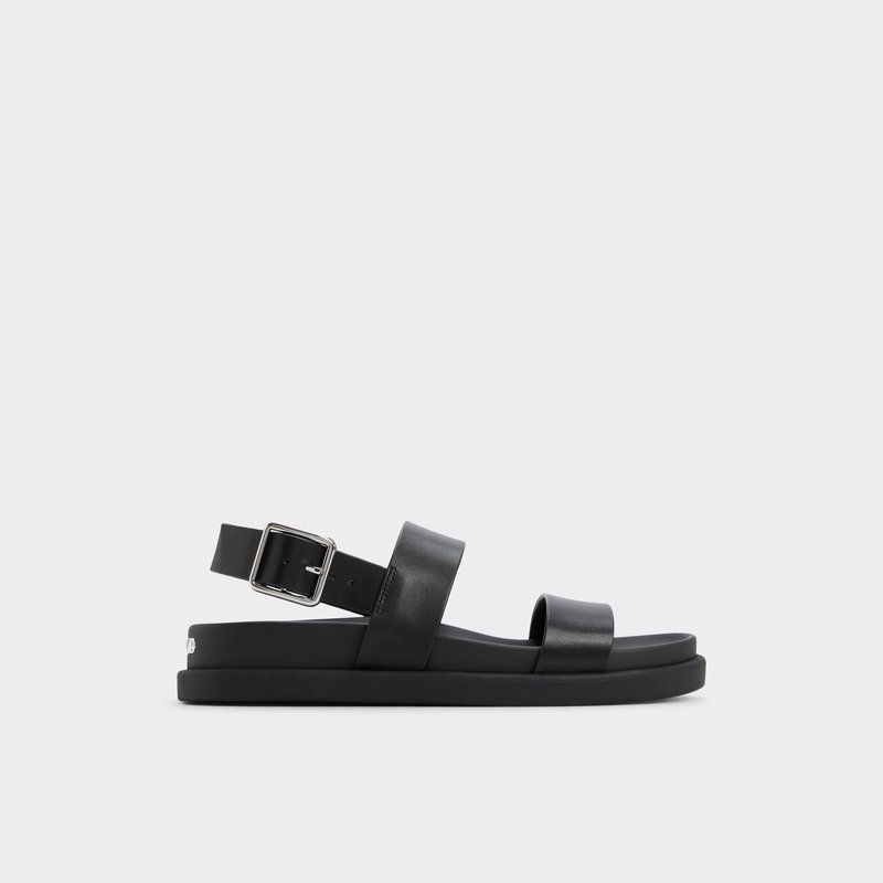 Aldo ravne sandale LAROISEAN LEA SMOOTH - crna 1