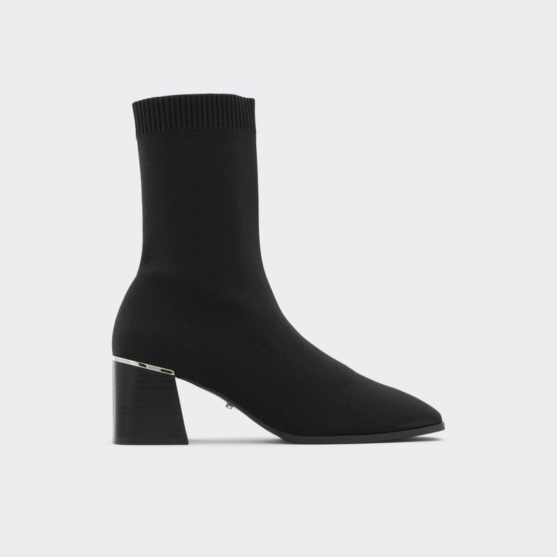 Aldo gležnjače na petu LARRGODIA TEX KNIT - crna 1