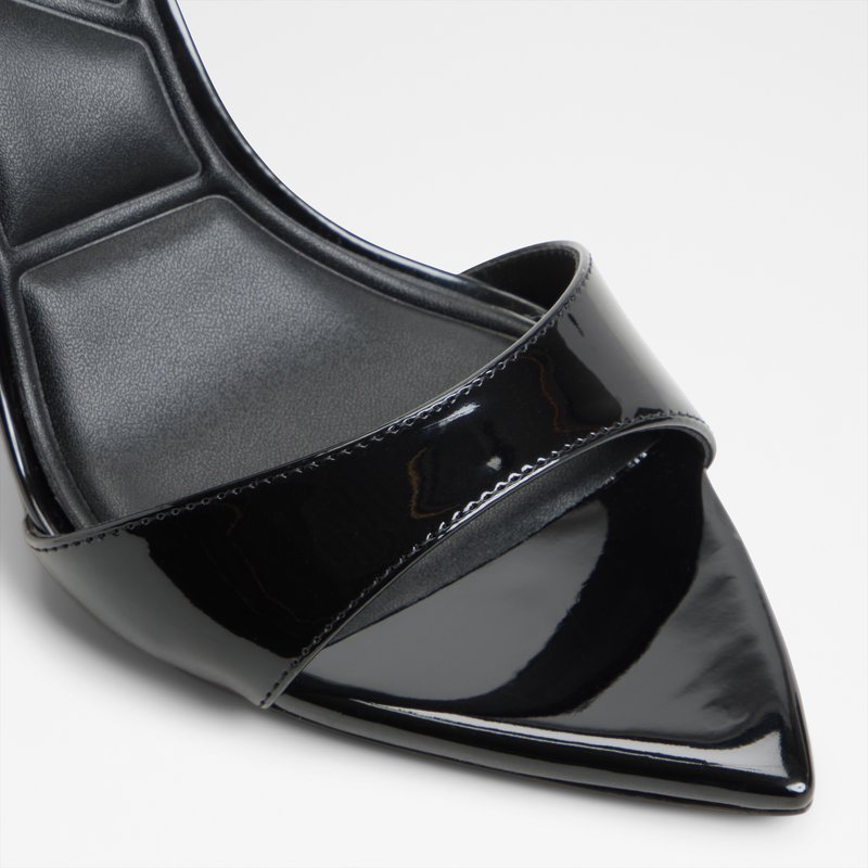 Aldo sandale na srednje visoku petu LEANDRA SYN PATENT - crna 4