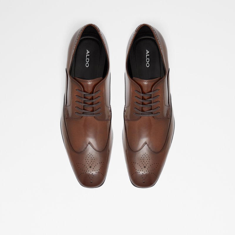 Aldo oxford cipele LEELEN LEA PATENT - smeđa 5