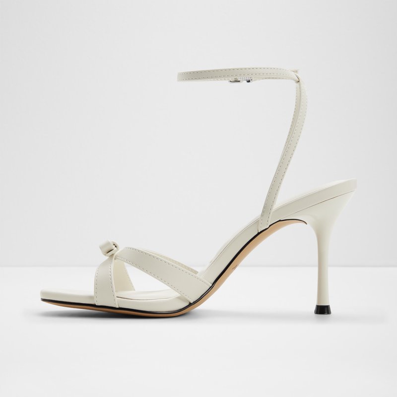 Aldo sandale na srednje visoku petu LEESIA SYN SMOOTH - bijela 2