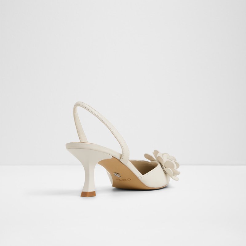Aldo cipele na srednje visoku petu LEILANIA LEA SMOOTH - bijela 2