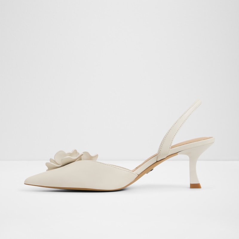 Aldo cipele na srednje visoku petu LEILANIA LEA SMOOTH - bijela 3