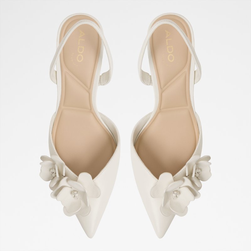 Aldo cipele na srednje visoku petu LEILANIA LEA SMOOTH - bijela 6