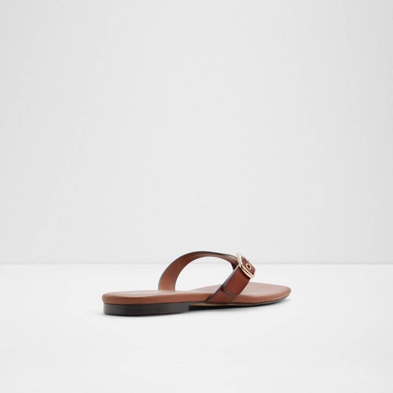 Aldo ravne natikače LEONNIA SYN TUMBLED - smeđa 2