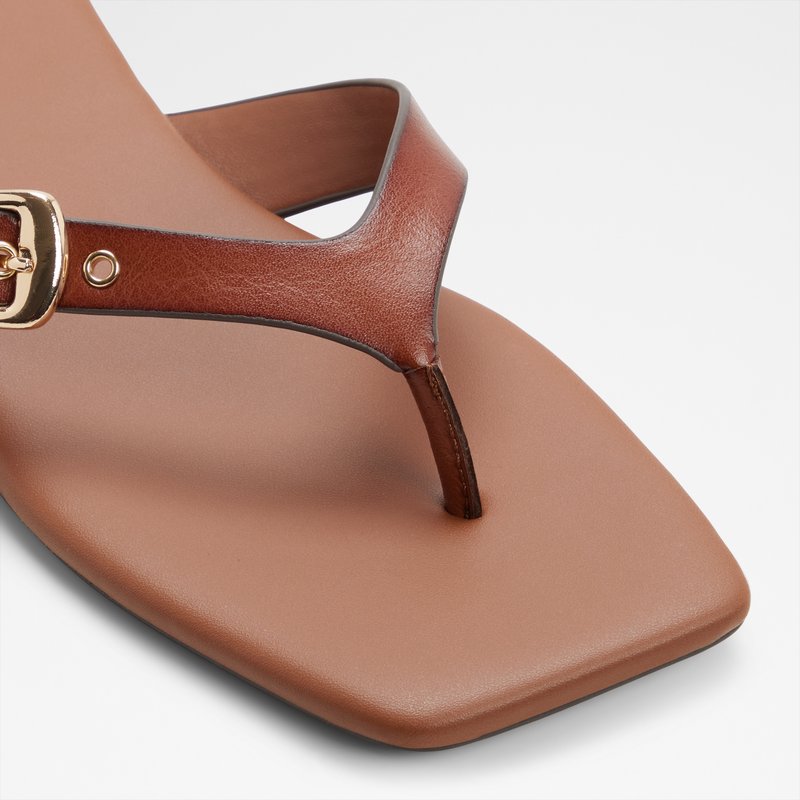 Aldo ravne natikače LEONNIA SYN TUMBLED - smeđa 6